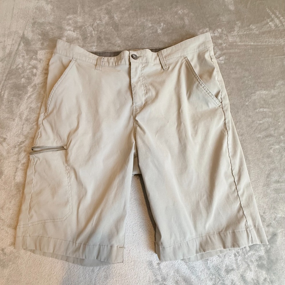 Weatherproof Vintage‎ Men's Cargo Shorts Size 36 Gray Stretch Performance Nylon
